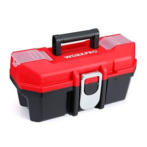 WORKPRO Tool Box Portable 13" with Removable Tray Toolbox