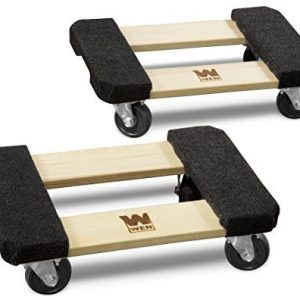 Two Pack Hardwood Furniture Moving Dolly