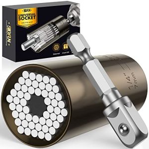 Sockets Set Super Grip with Adapter Drill