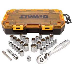 DEWALT Socket Set, 3/8-Inch Drive