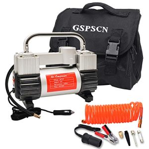 Tire Inflator Heavy Duty Double Cylinders with Portable Bag