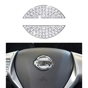 Compatible Steering Wheel Logo Emblem Caps 2 Pack