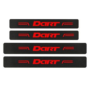 Car Door Sill Sticker for Dodge Dart 4D Carbon Fiber