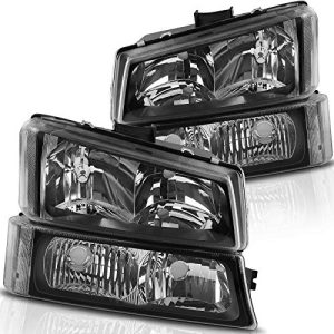 Headlight Assembly kit Compatible with 2003-2006 Chevy Avalanche