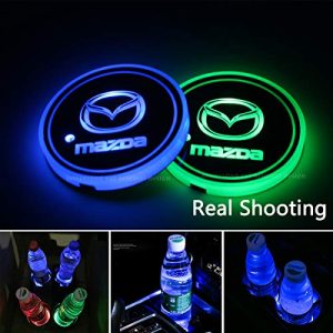 2pcs LED Car Cup Holder Lights for Mazda