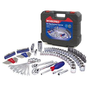 WORKPRO 3/8-inch & 1/4-inch Drive Socket and Ratchet Set