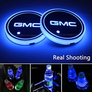 GMC LED Car Cup Holder Lights
