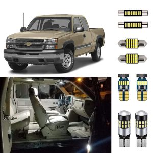 AUTOGINE 12 Piece White Interior LED Lights kit
