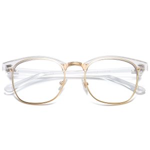 SOJOS Retro Semi Rimless Blue Light Blocking Glasses