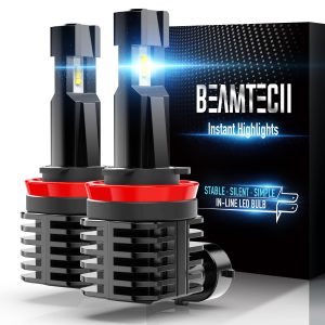 12000LM 50W Fanless In Line H8 H9 6500K Xenon White